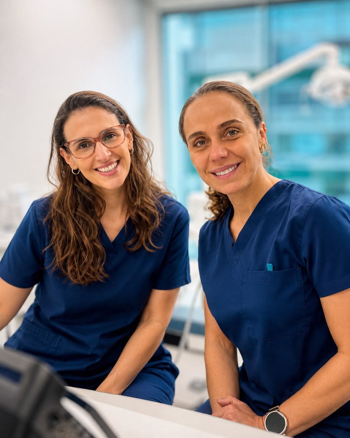 Dra. Jocelyn Avayú y Dra. Susana Rebolledo, fundadoras de MEDadvance, en clínica